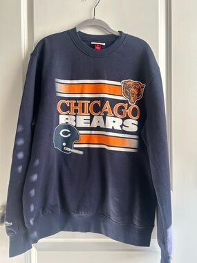 Vintage Chicago Bears Navy Graphic Crewneck Sweatshirt